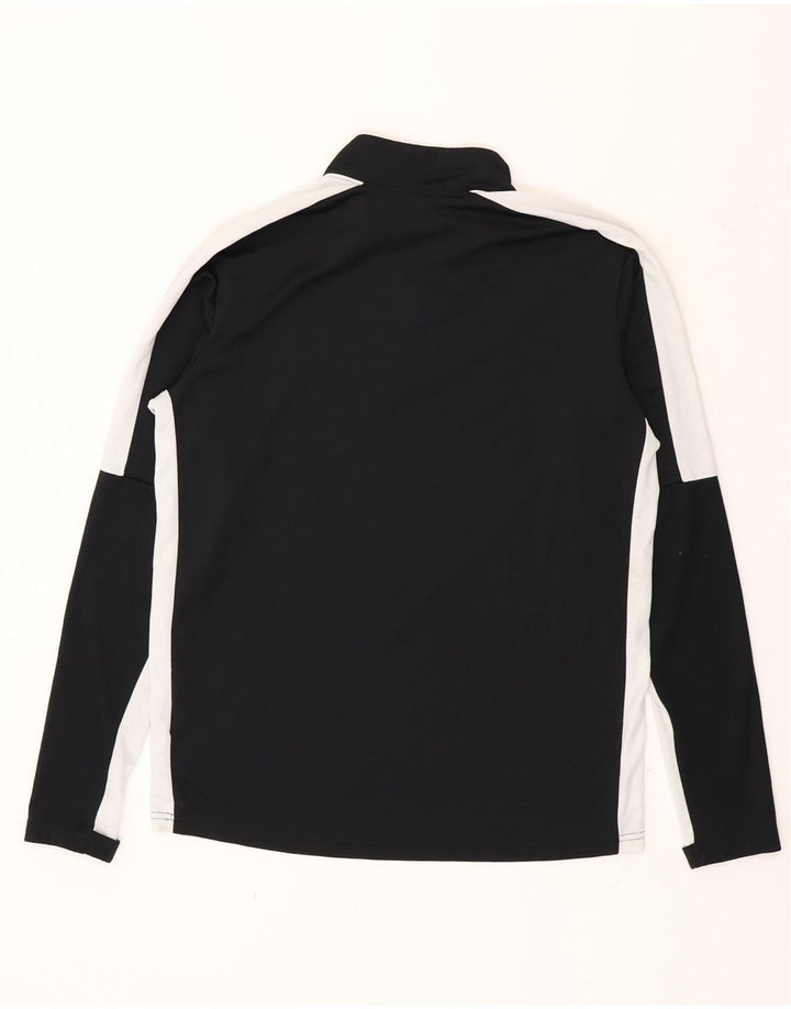 Męski dres Nike Dri Fit z zamkiem błyskawicznym na szyi i średnim czarnym kolorem