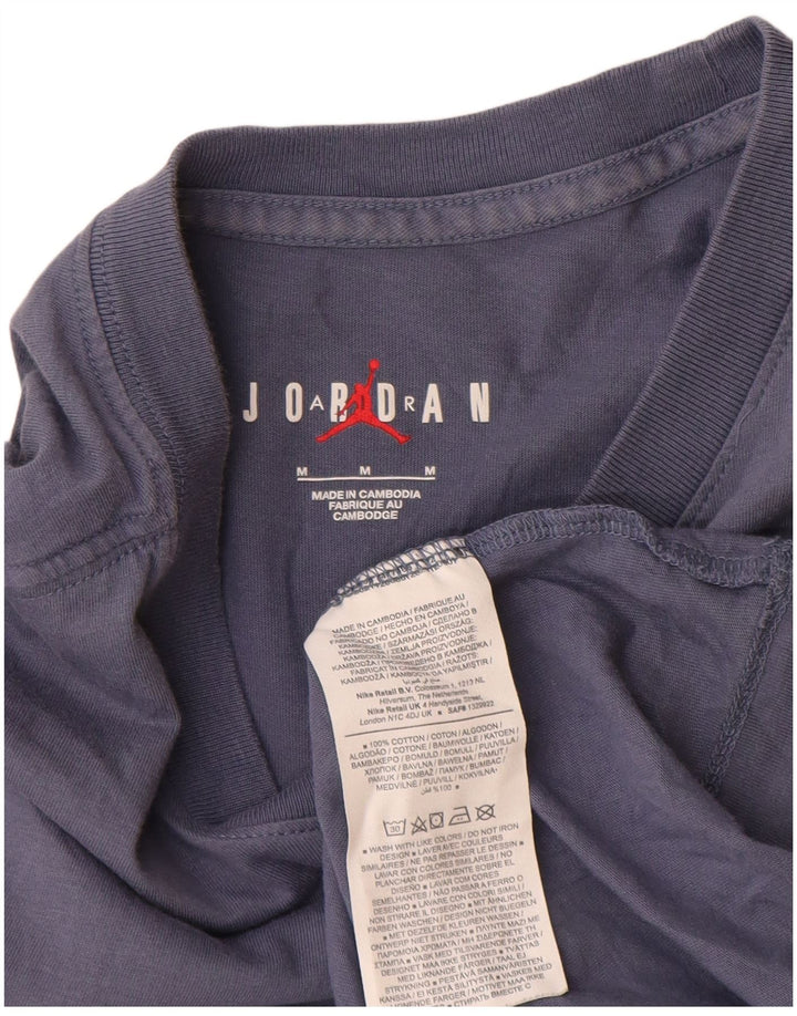 Męski T-shirt z grafiką Jordan, średni, granatowy, bawełniany