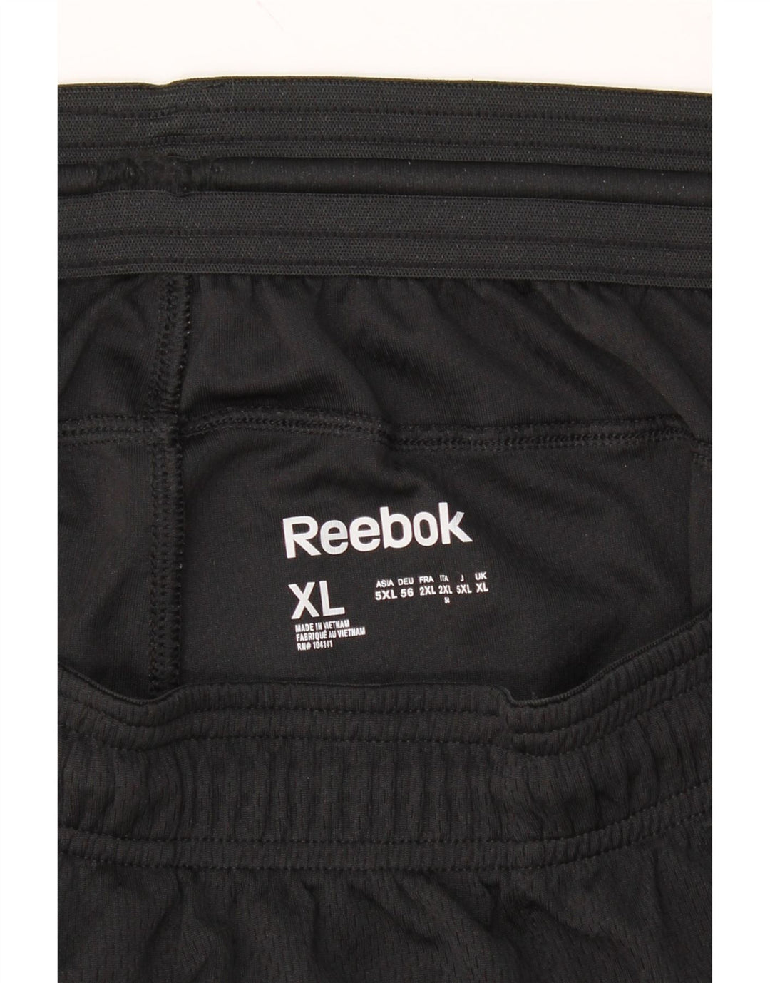 REEBOK Mens Tracksuit Trousers XL  Black Polyester Vintage Reebok and Second-Hand Reebok from Messina Hembry 