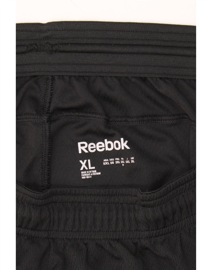 REEBOK Mens Tracksuit Trousers XL  Black Polyester Vintage Reebok and Second-Hand Reebok from Messina Hembry 