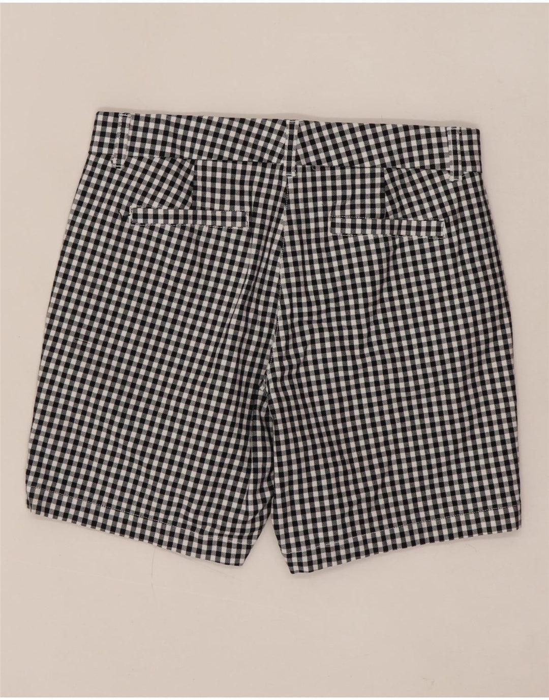 Damskie spodenki Chino J. CREW US 6 Medium W30, czarna bawełniana kratka