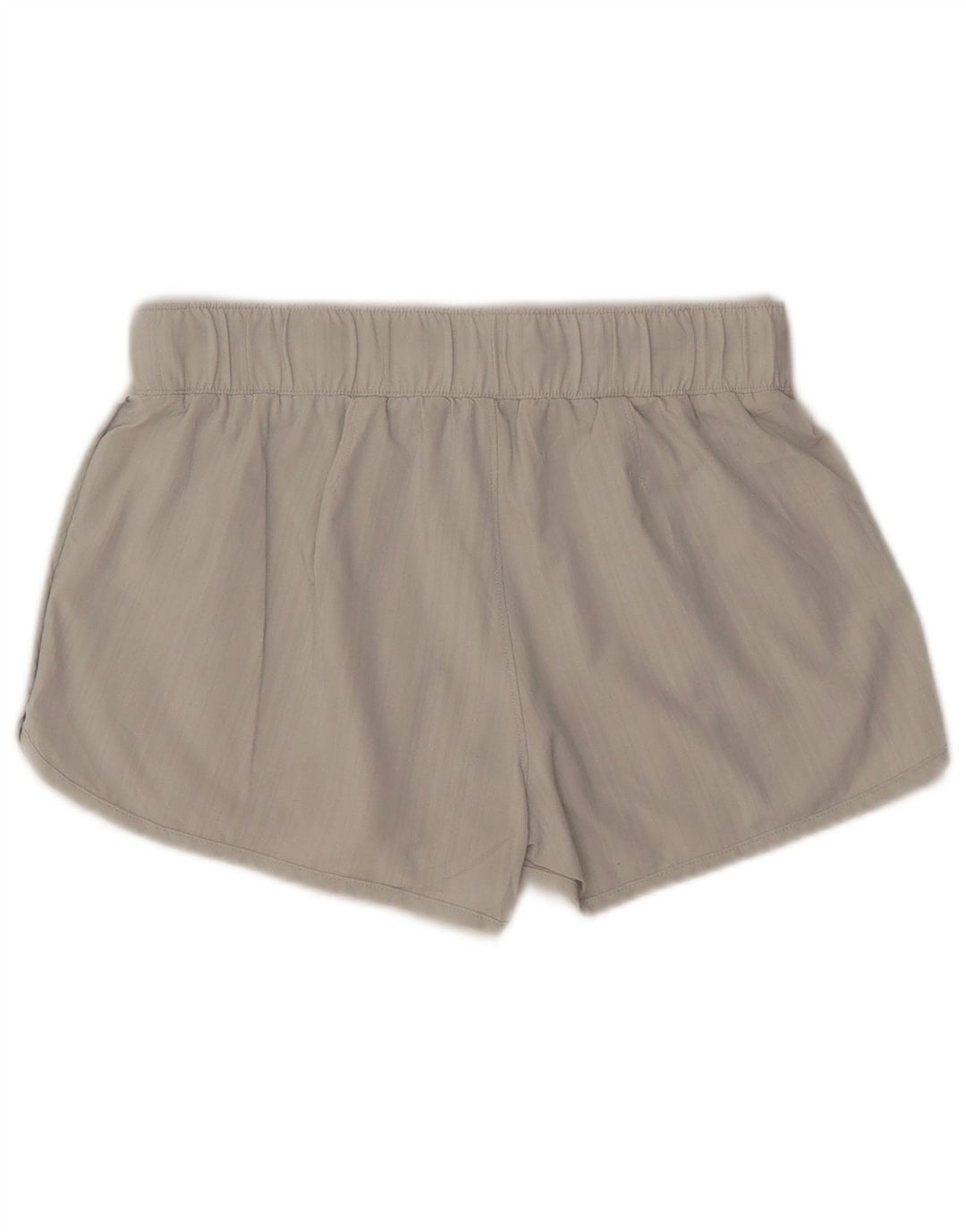 Damskie spodenki sportowe ATHLETA UK 10, małe, szare, poliestrowe prążki