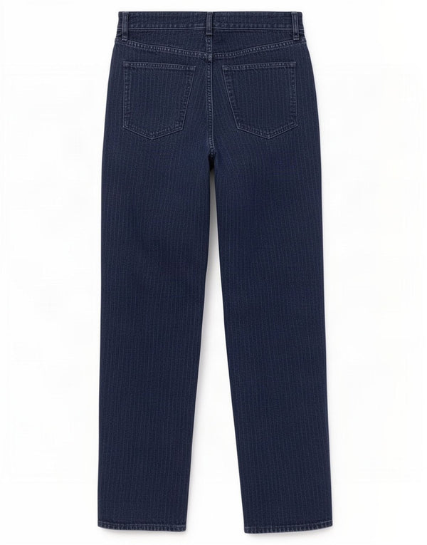Damskie jeansy zwężane Abercrombie & Fitch US 10, duże, W30 L30, granatowe