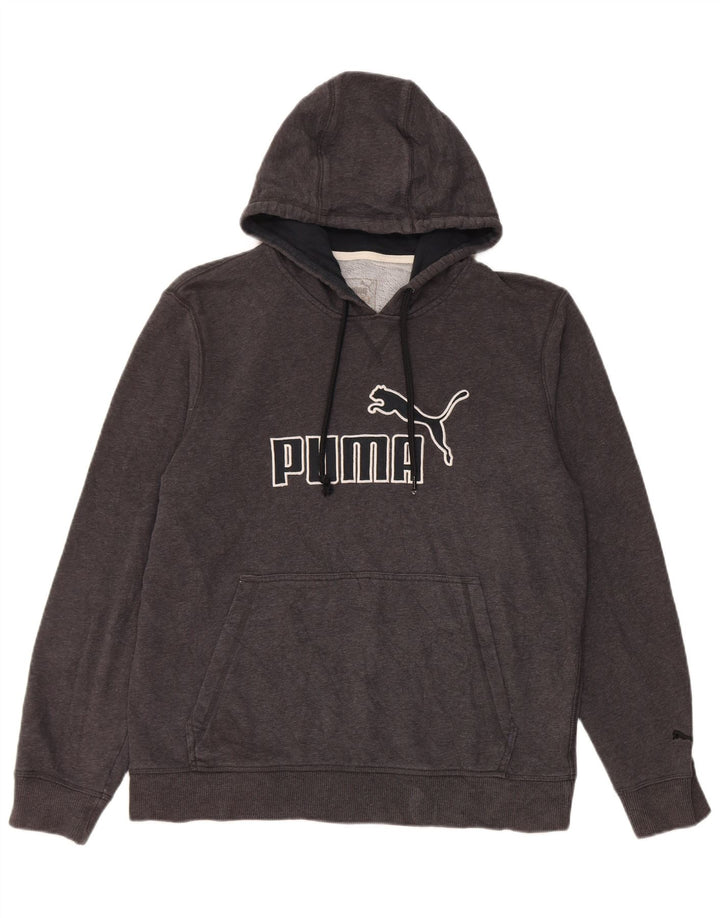 Męska bluza z kapturem Puma z grafiką, średnioszara