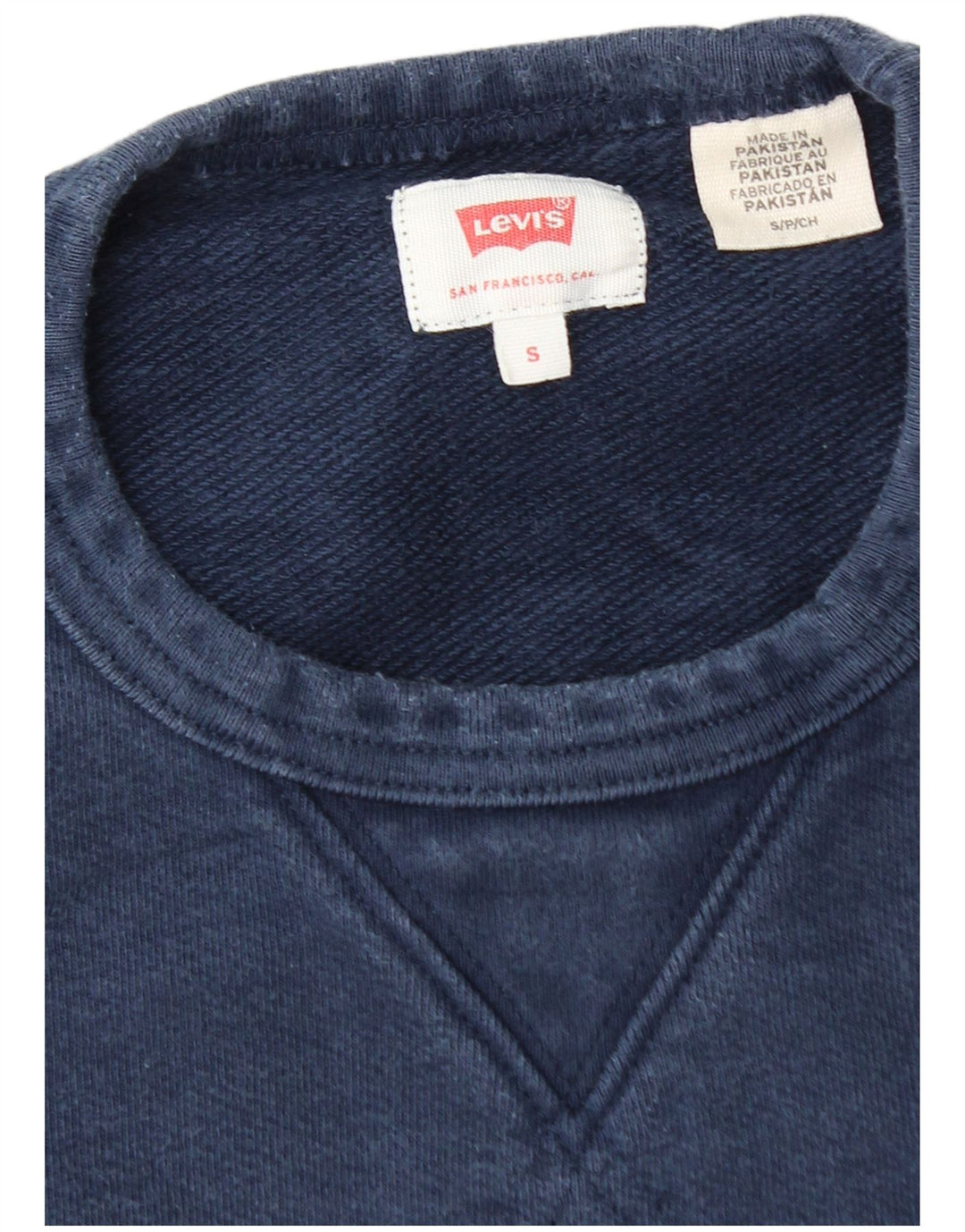 Męska bluza z grafiką LEVI'S, mała, granatowa, bawełniana