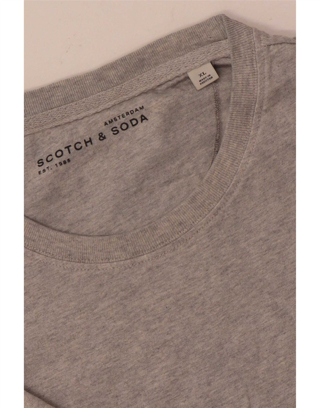Koszulka męska Scotch & Soda Top XL, szara, nakrapiana