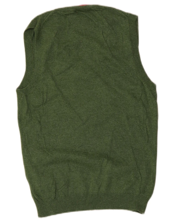 Tank top damski Boden z kamizelką UK 12, średnia zielona bawełna