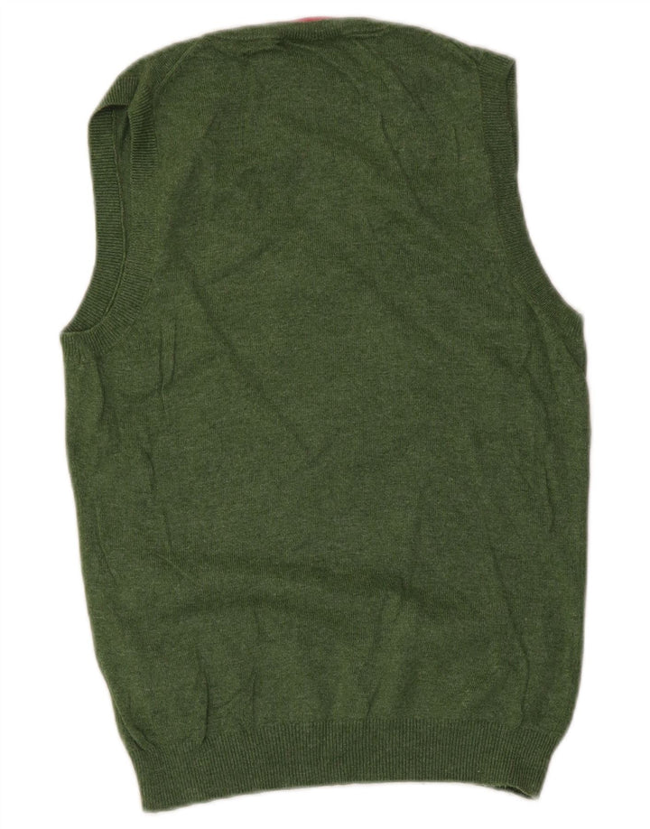 Tank top damski Boden z kamizelką UK 12, średnia zielona bawełna