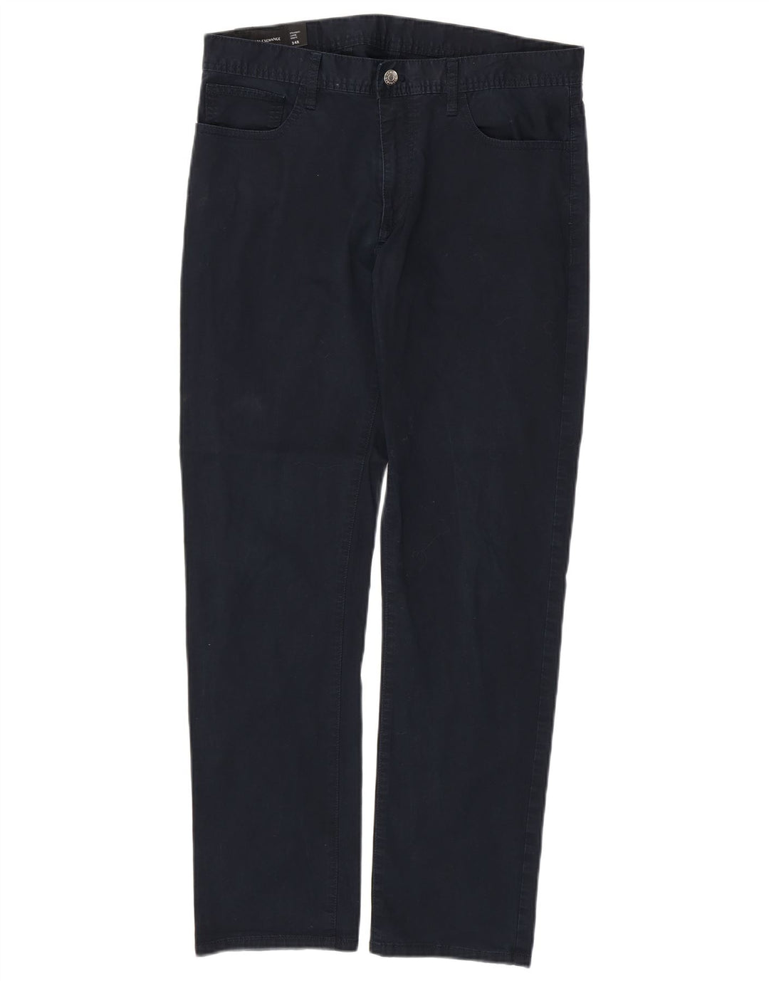 ARMANI EXCHANGE Męskie proste dżinsy W34 L30 Granatowa bawełna