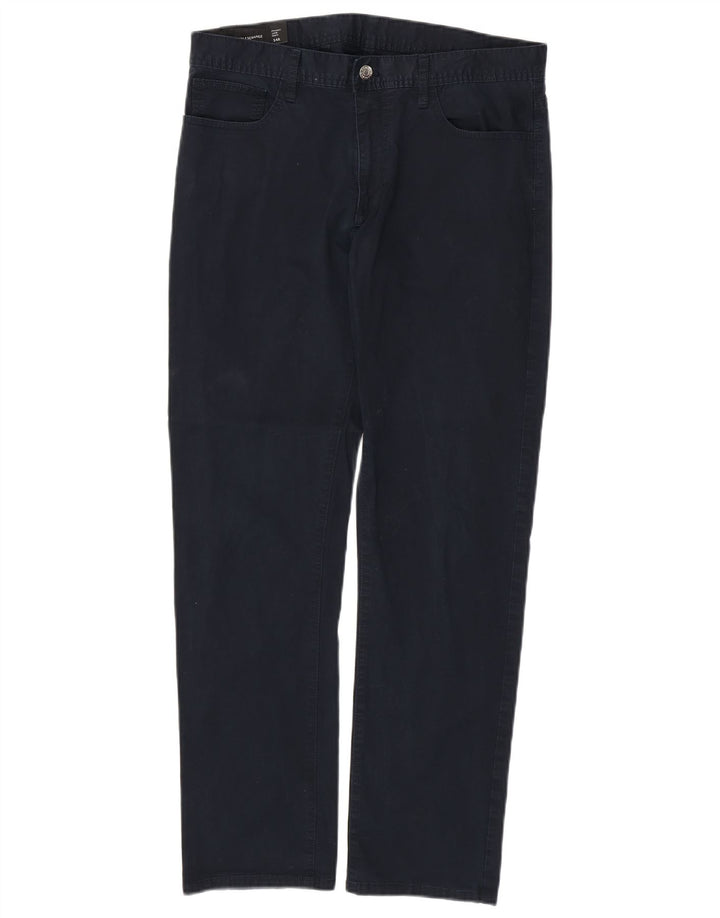 ARMANI EXCHANGE Męskie proste dżinsy W34 L30 Granatowa bawełna