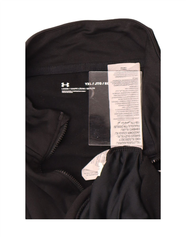 Kurtka dresowa chłopięca Under Armour 13-14 lat XL, czarna, poliestrowa