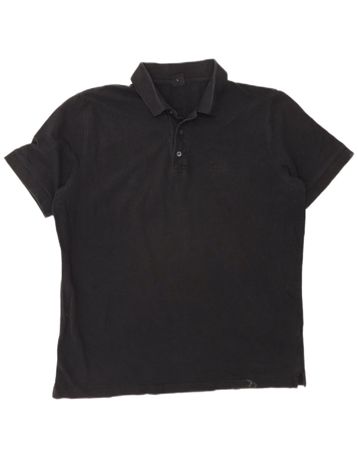 Męska koszulka polo Hugo Boss, duża, czarna