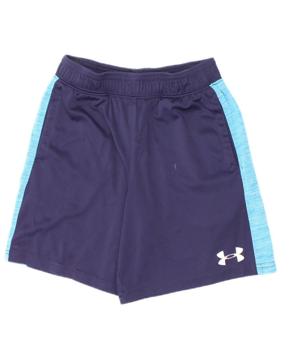 Chłopięce spodenki sportowe Under Armour 5-6 lat, granatowy, poliester z blokami kolorów