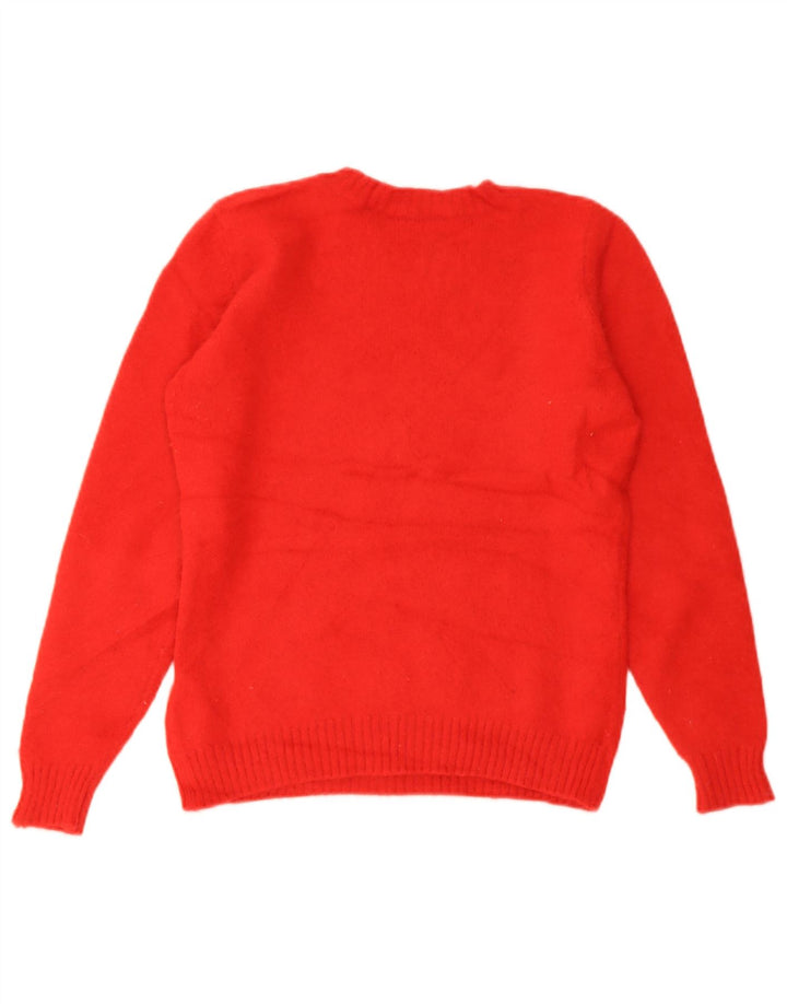 Marks & Spencer Damski sweter z okrągłym dekoltem, UK 8, mały, czerwony