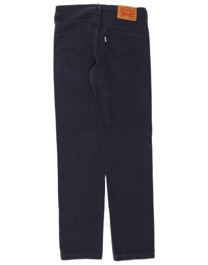 Męskie jeansy Levi's 511 Slim W32 L32 Granatowa bawełna