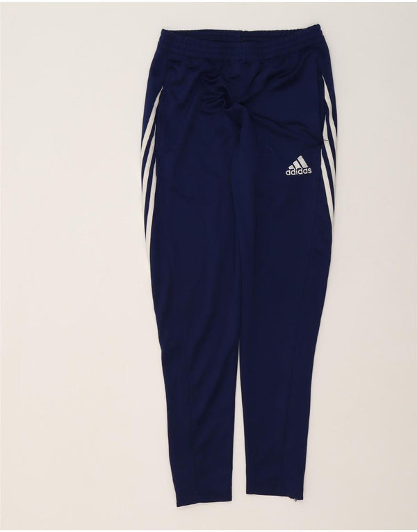 Męskie spodnie dresowe Adidas Climalite, małe, granatowe, z poliestru