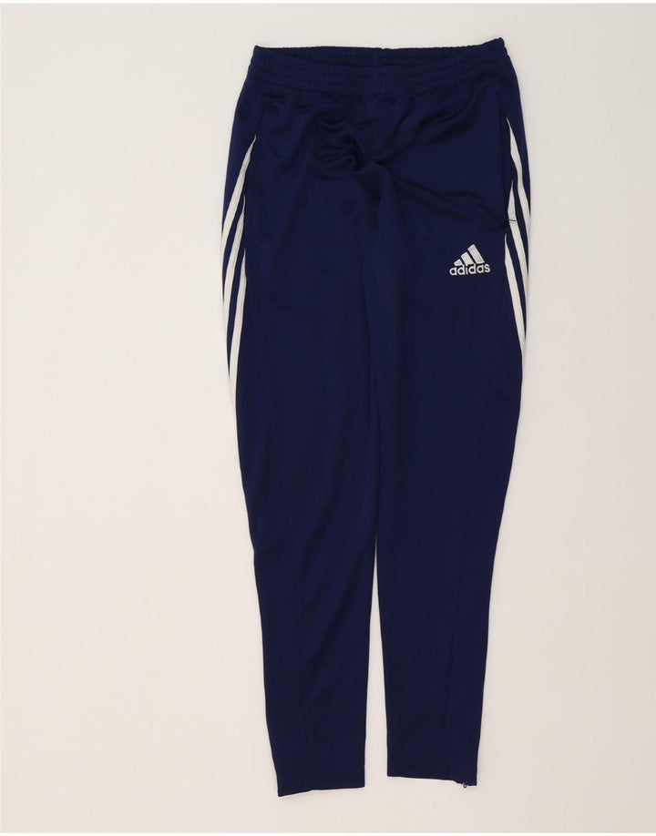 Męskie spodnie dresowe Adidas Climalite, małe, granatowe, z poliestru