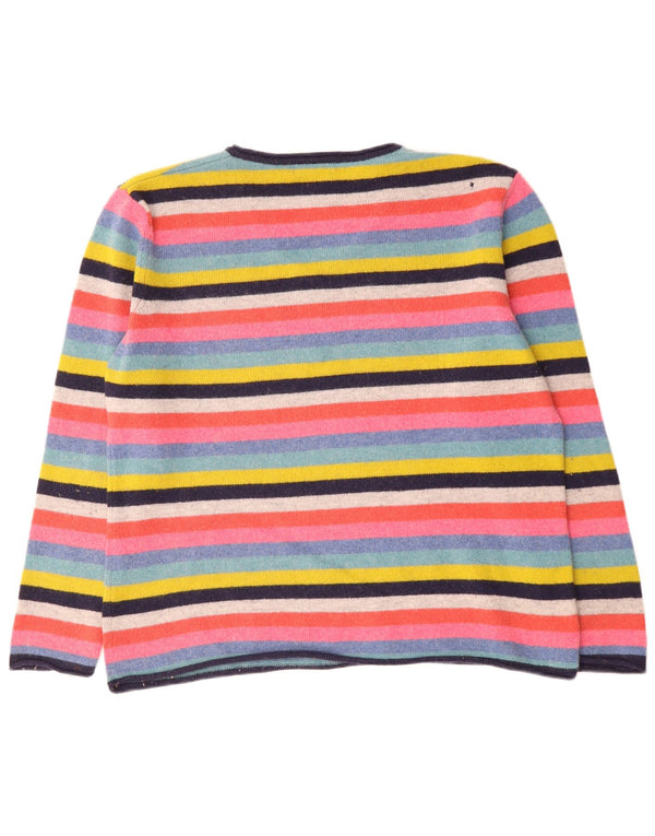 Damski sweter Brookshire z dekoltem w kształcie litery V, UK 18 XL, wielokolorowe paski