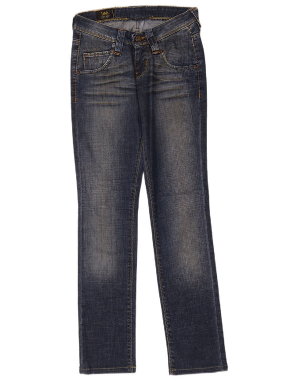 Damskie jeansy Lee Slim W27 L30 Niebieskie bawełniane
