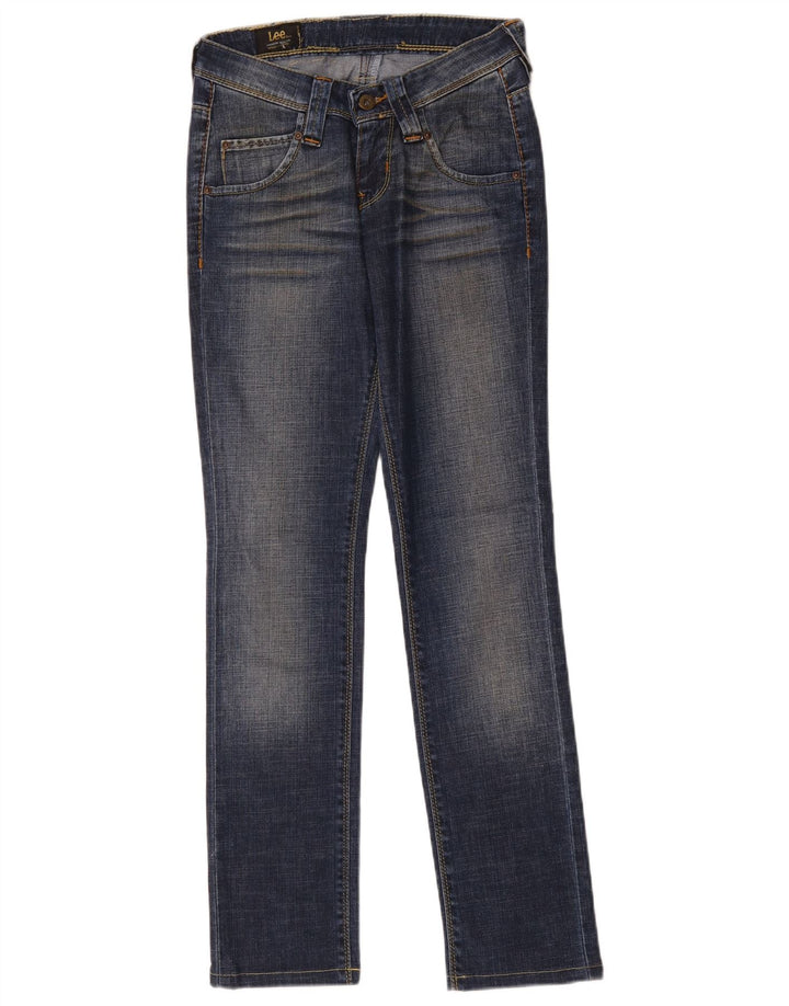 Damskie jeansy Lee Slim W27 L30 Niebieskie bawełniane