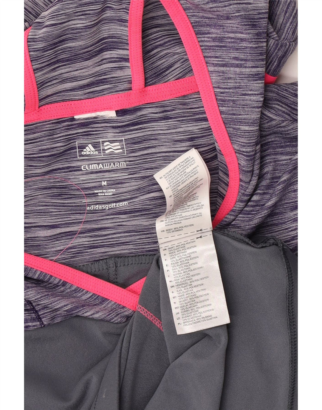 Damska koszulka Adidas Climawarm z długim rękawem UK 12 w kolorze średnioszarym