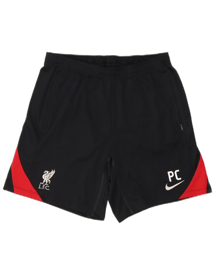 Męskie spodenki sportowe Nike Liverpool Graphic, duży czarny poliester z blokami kolorów