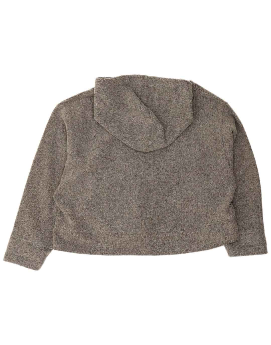 Damski sweter oversize z kapturem Zara UK 14 Średni szary akryl