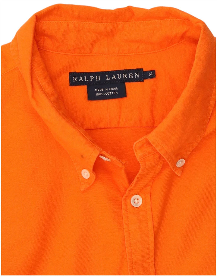 Koszula chłopięca Ralph Lauren 13-14 lat Pomarańczowa bawełniana