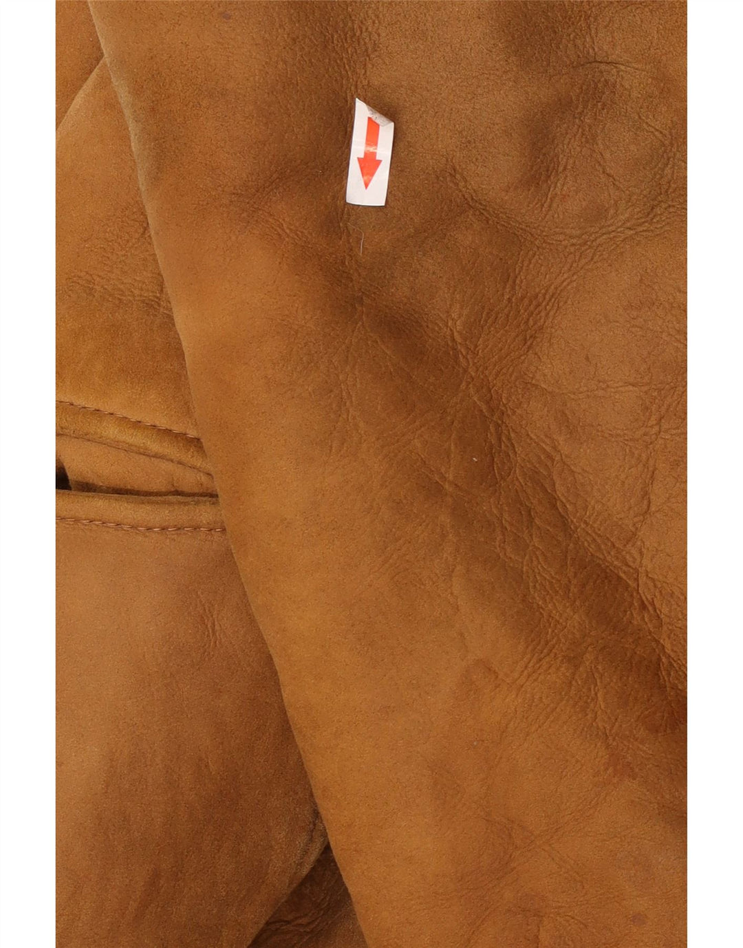 Vintage damska kurtka Shearling z podwójnymi piersiami UK 14, duża, beżowa