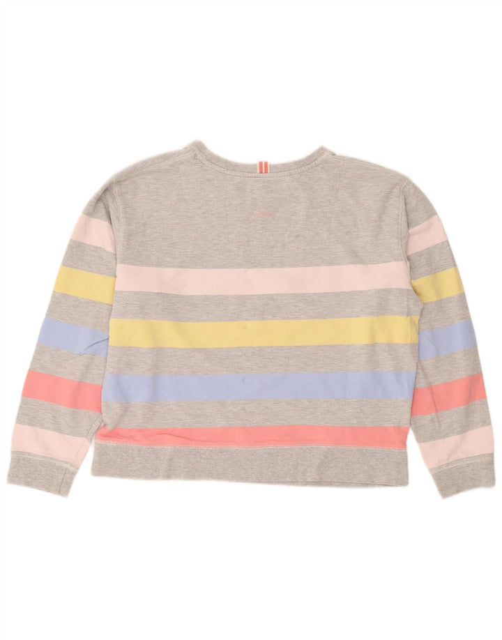 Damska bluza dresowa Joules Crop Oversize UK 10 w małe szare paski