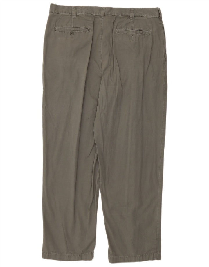 Męskie spodnie Chino Eddie Bauer W38 L30 Szara bawełna