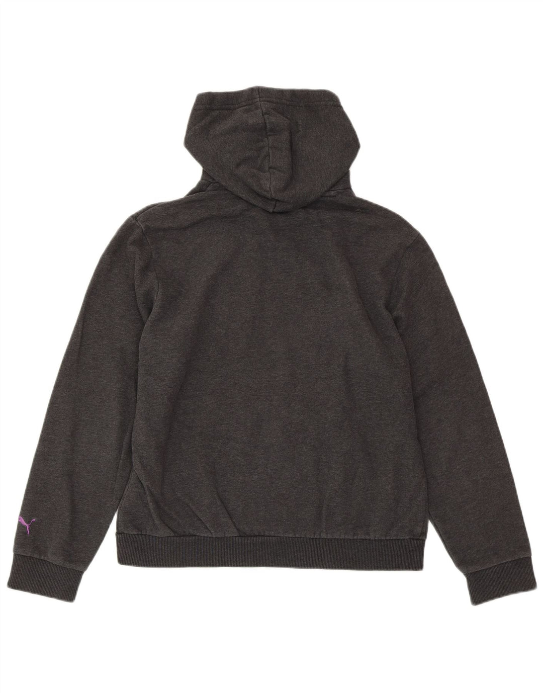 Damski sweter z kapturem i grafiką PUMA UK 14, duży, szary, bawełniany