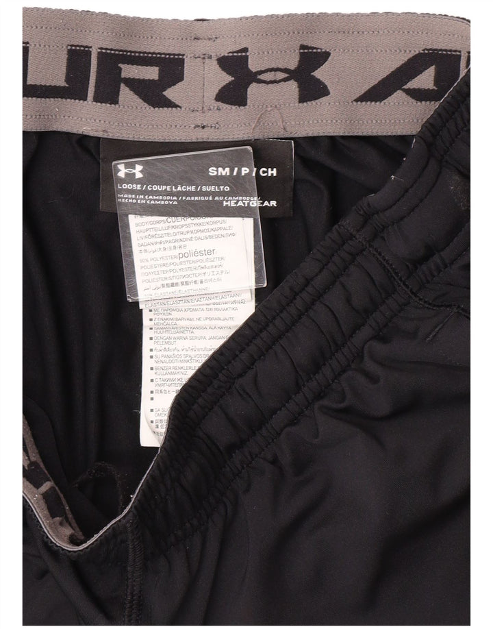 Męskie spodenki sportowe UNDER ARMOUR, małe, czarne, poliestrowe