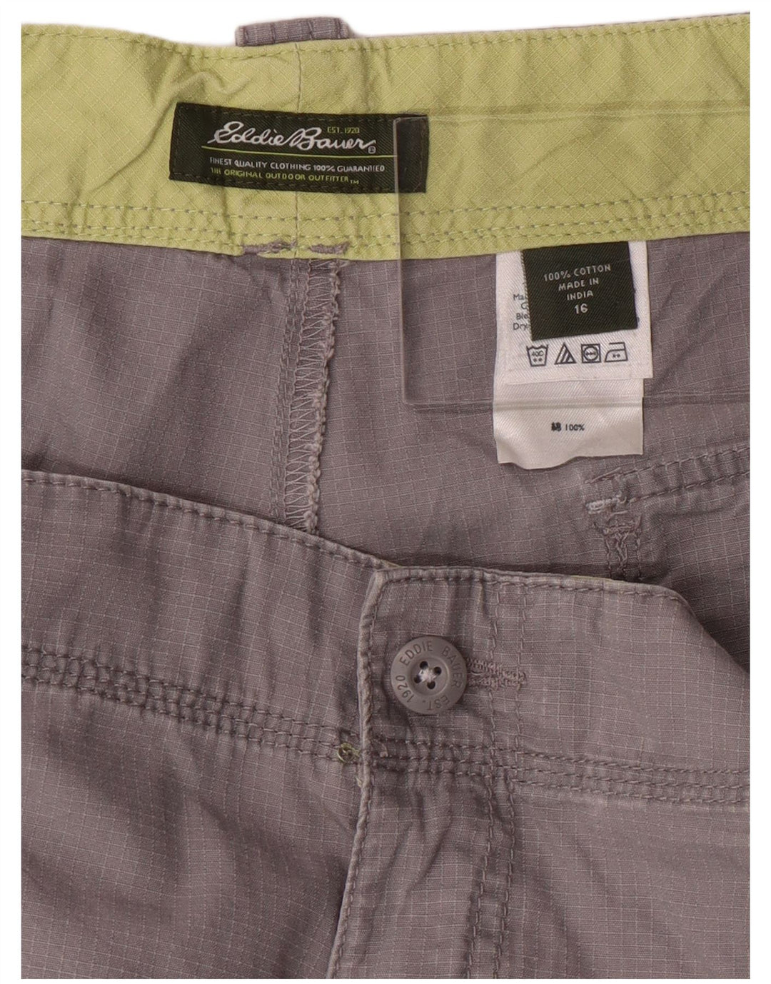 Damskie spodenki cargo EDDIE BAUER US 16 2XL W36 Szara bawełna