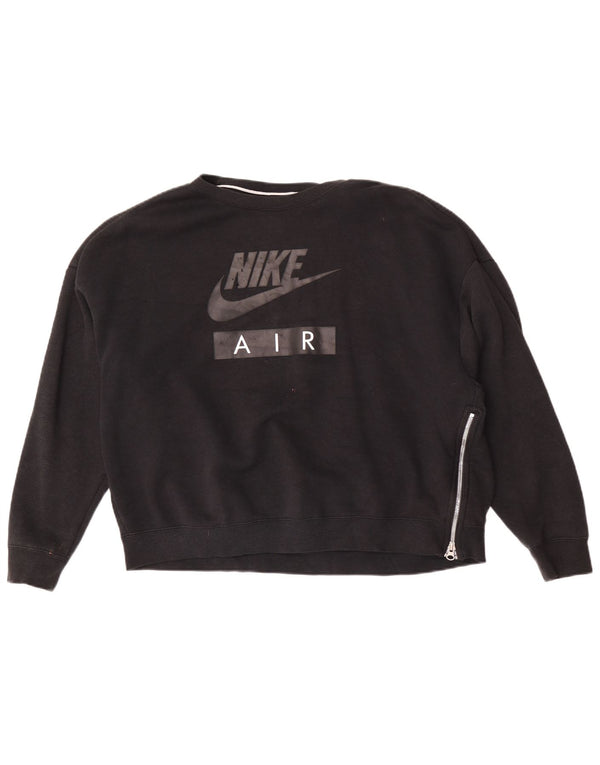 Damska bluza dresowa Nike Air Graphic Oversize UK 16, duża czarna