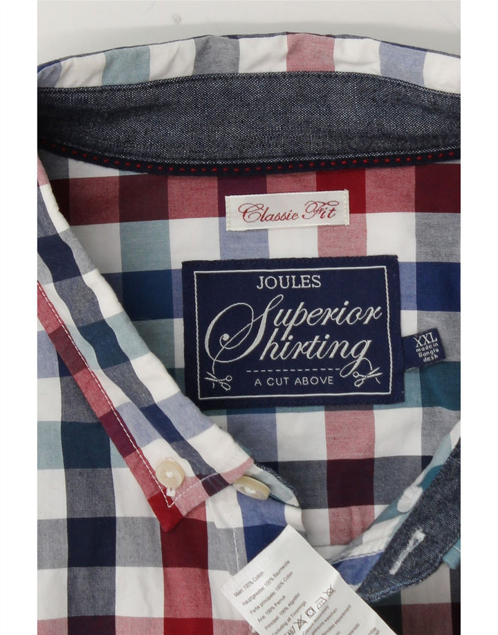 Koszula męska JOULES o klasycznym kroju 2XL, wielokolorowa, bawełniana w kratę