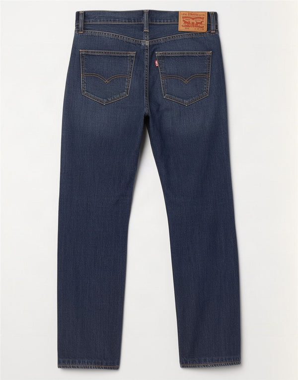 Męskie dżinsy Levi's 501 Straight W32 L32 Granatowa bawełna