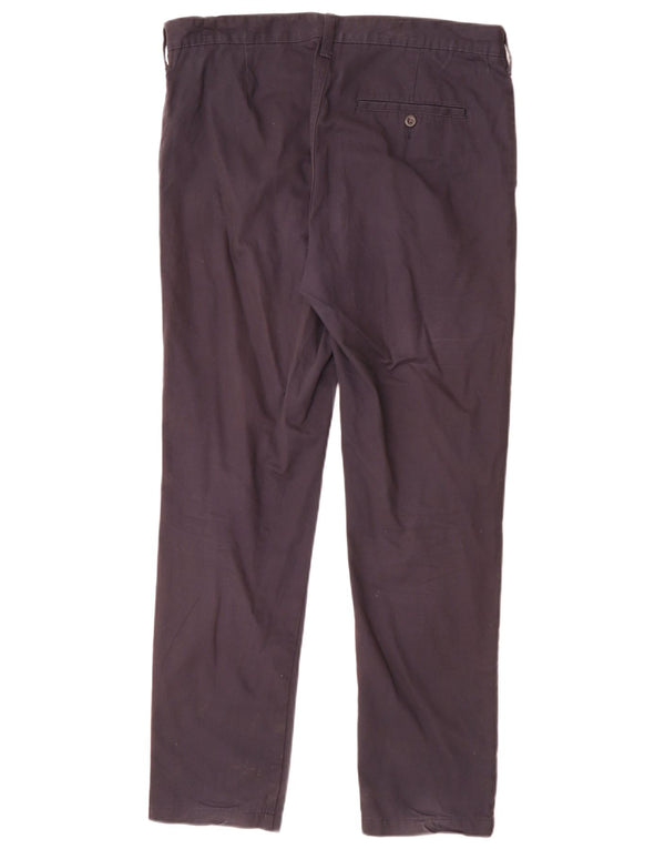 Marks & Spencer Męskie zwężane spodnie Chino W34 L29 Granatowa bawełna