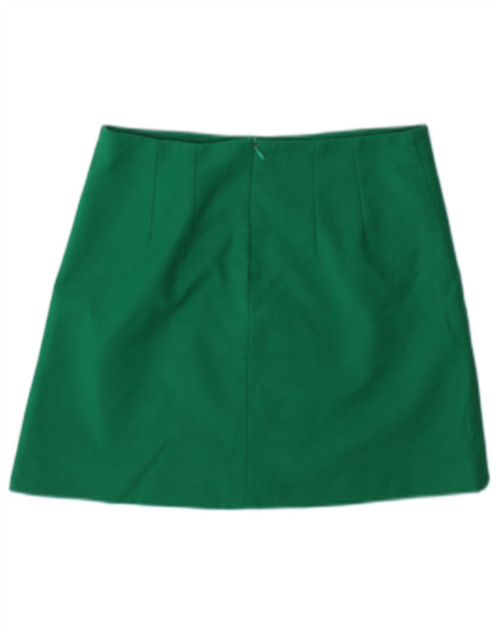 Damska spódniczka mini Zara Mała W26 Zielony Acetat