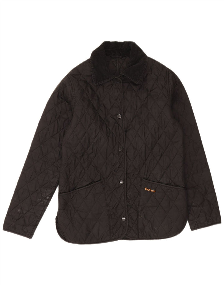Damska pikowana kurtka Barbour UK 8 Small Black