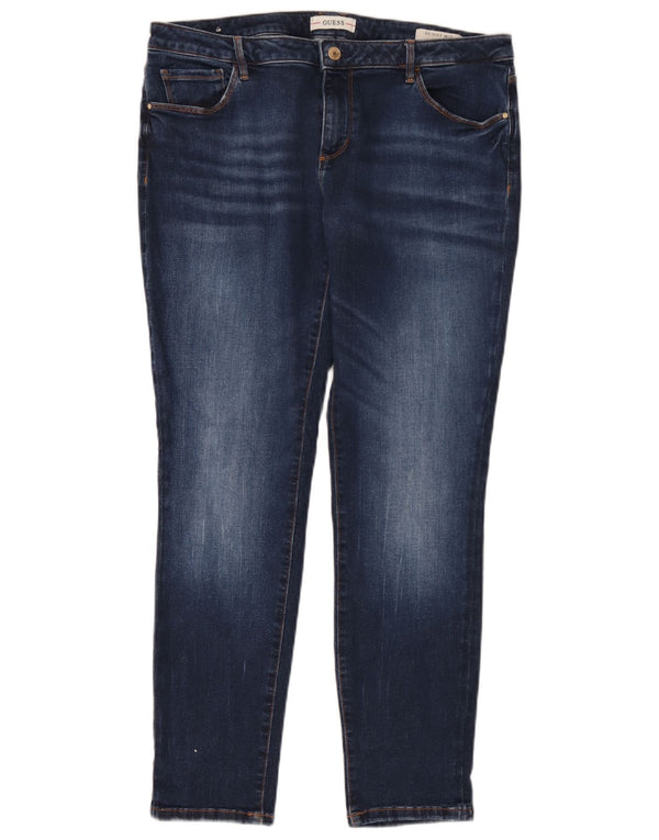 Guess Damskie Skinny Jeansy XL W36 L30 Niebieskie