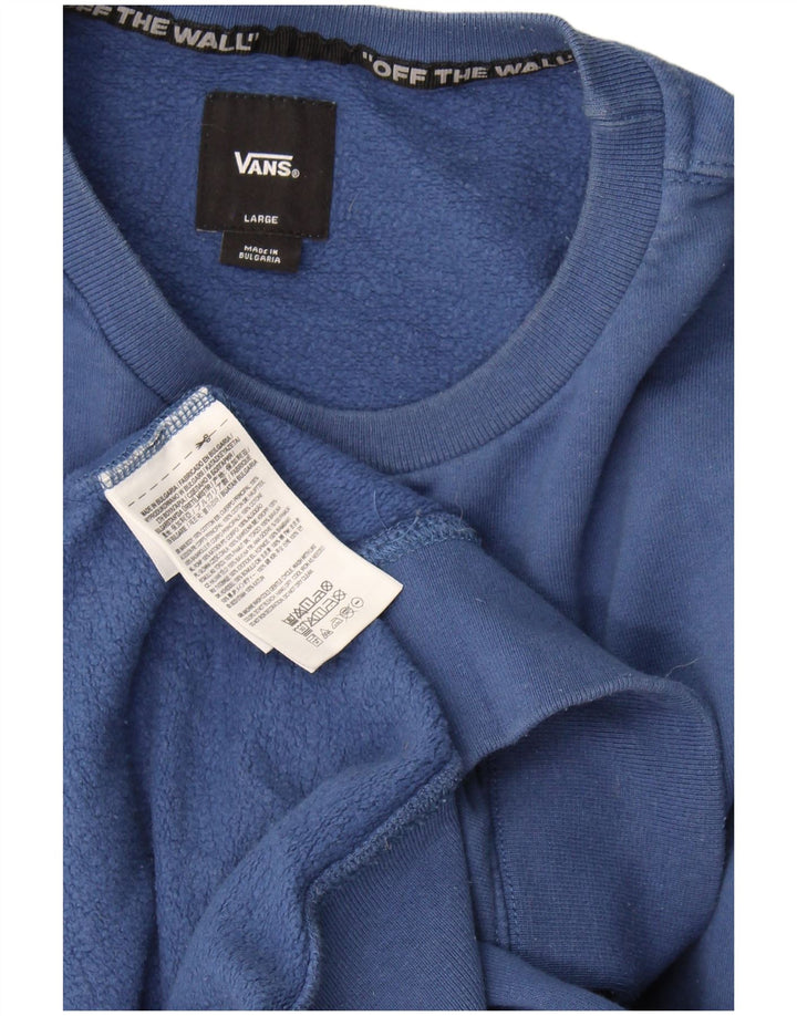 Męski sweter Vans Tall, duży, niebieski, bawełniany