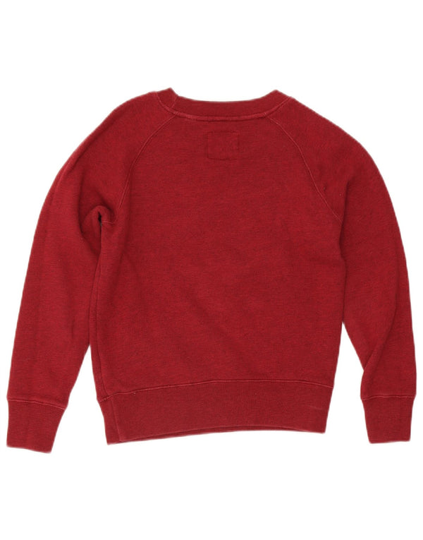 Damska bluza typu Crop Jack Wills UK 8, mała, bordowa bawełna