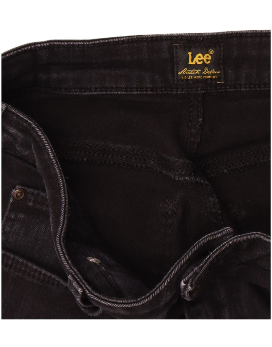 Damskie jeansy Lee Straight W30 L29 czarne