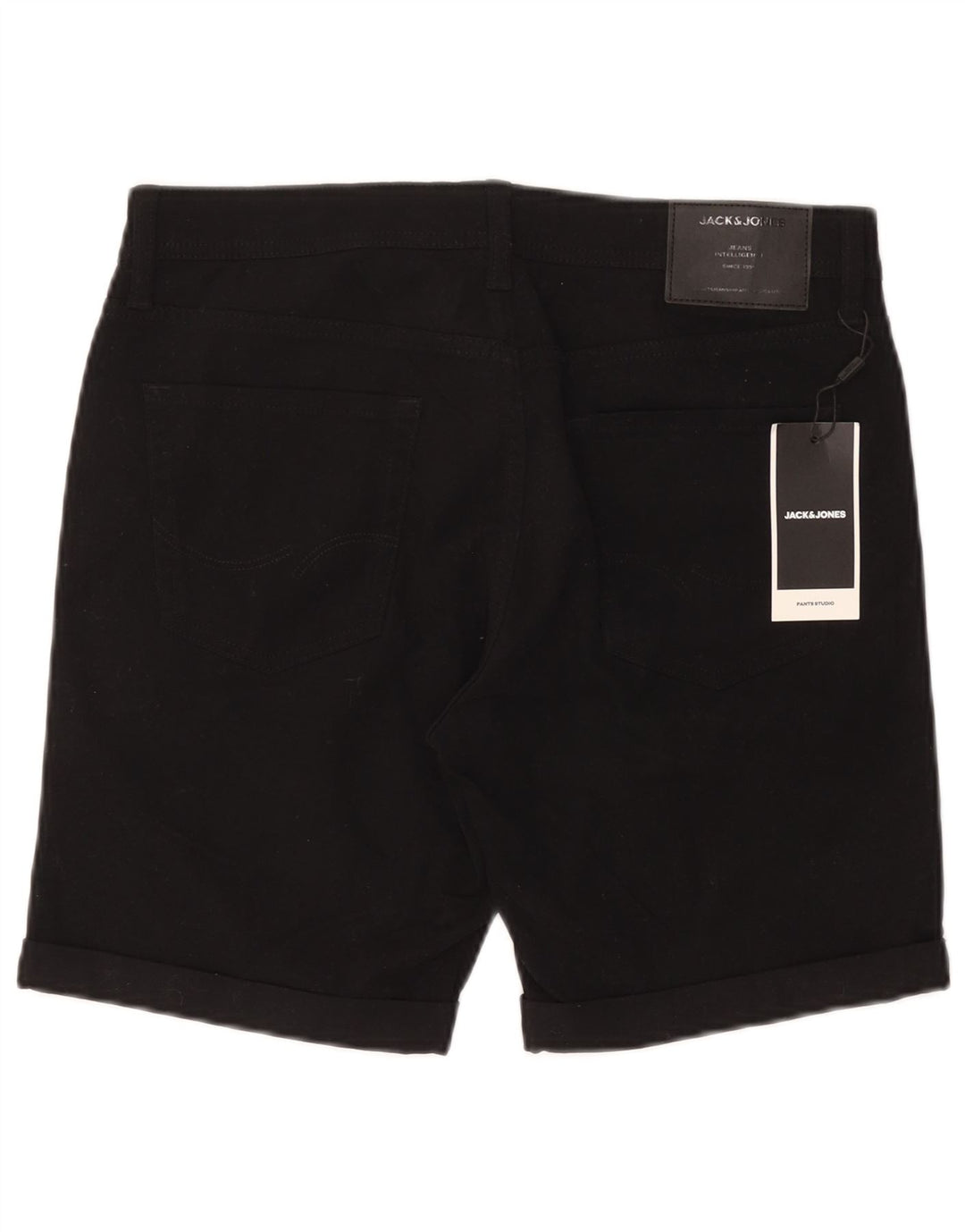 Męskie spodenki na co dzień Jack & Jones Regular, średnie W32, czarna bawełna