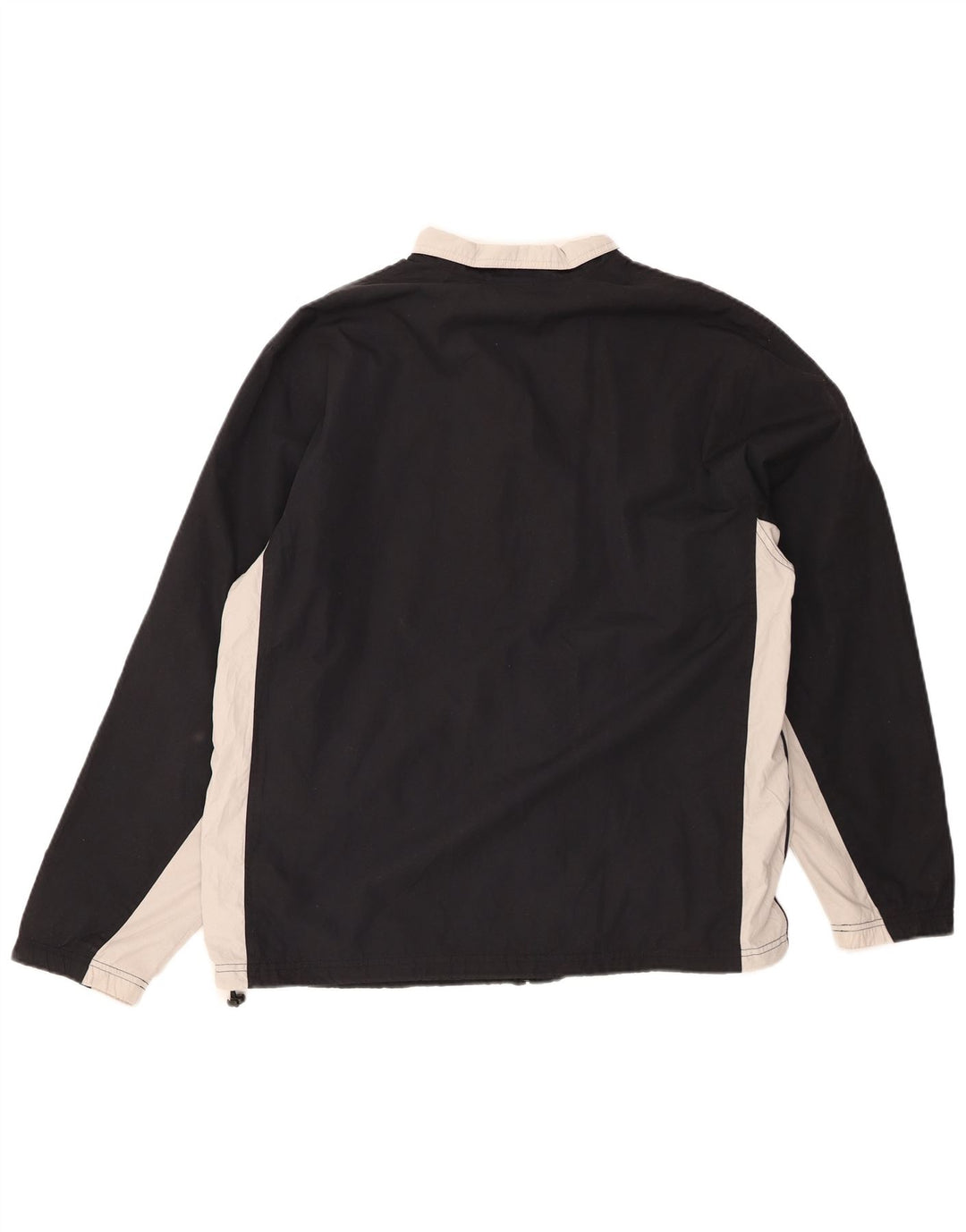 Męska kurtka dresowa REEBOK, średnia czarna, poliester w blokach kolorystycznych