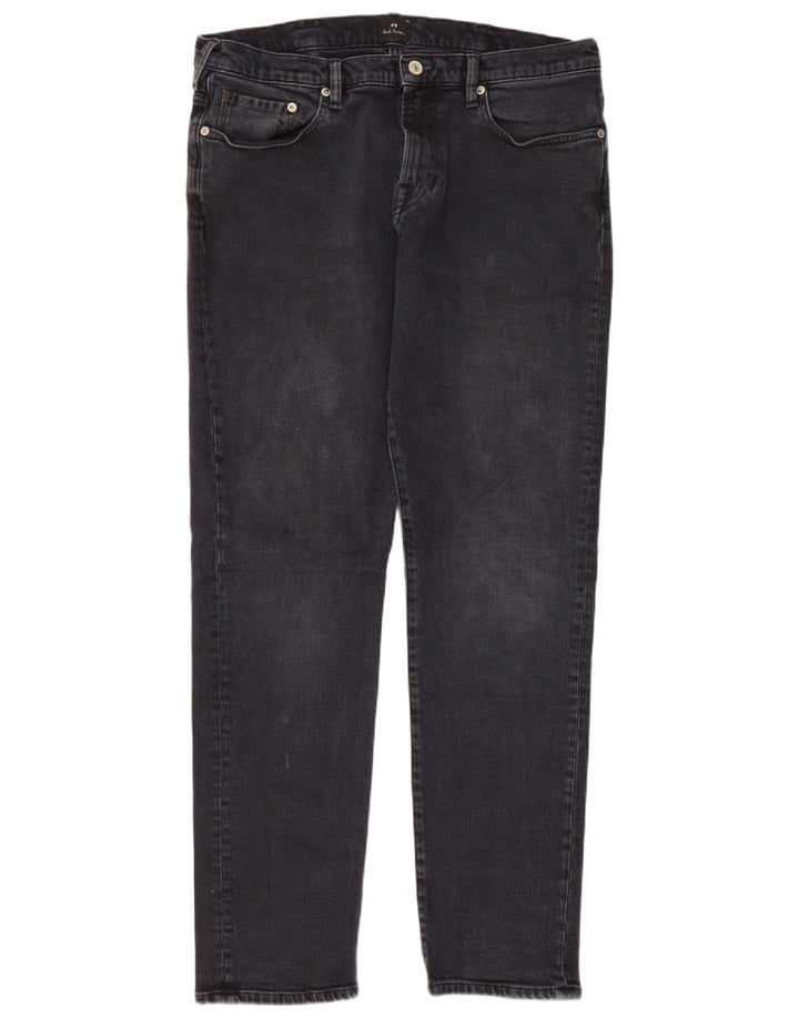 PAUL SMITH Męskie jeansy slim W33 L30 Niebieska bawełna