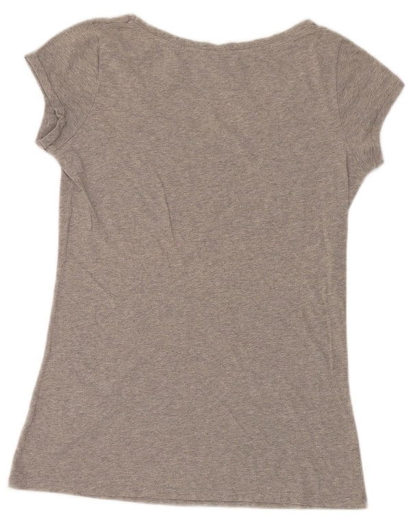 Damska koszulka Benetton Snoopy o regularnym kroju z grafiką Top UK 10 Small Grey