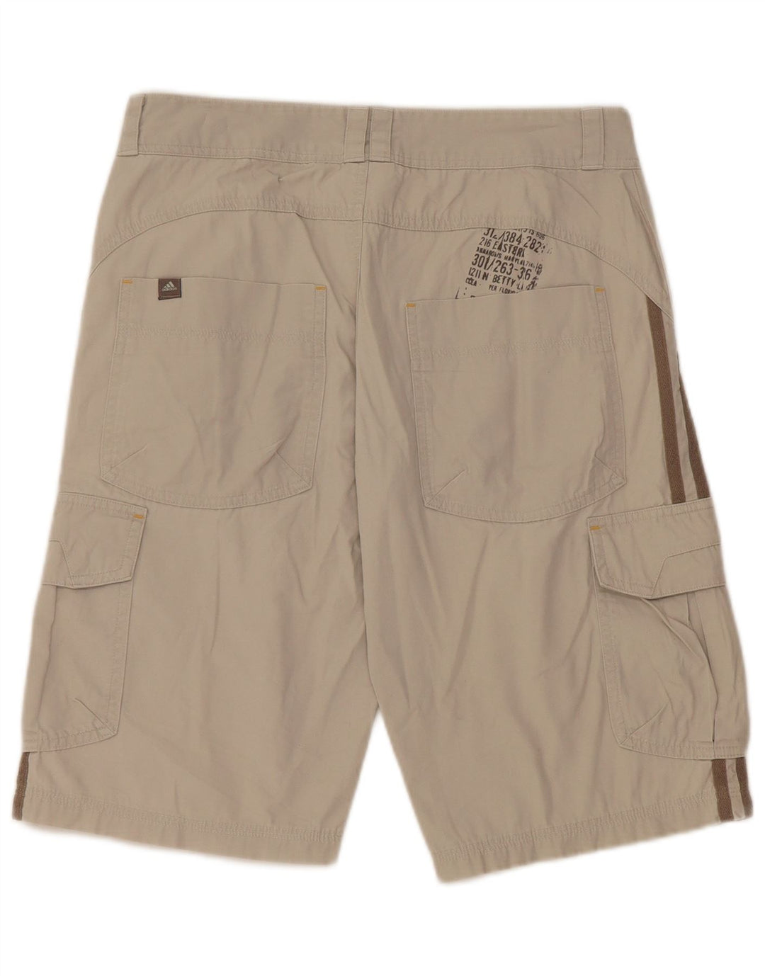 Chłopięce spodenki cargo ADIDAS 13-14 lat W30 Szara bawełna