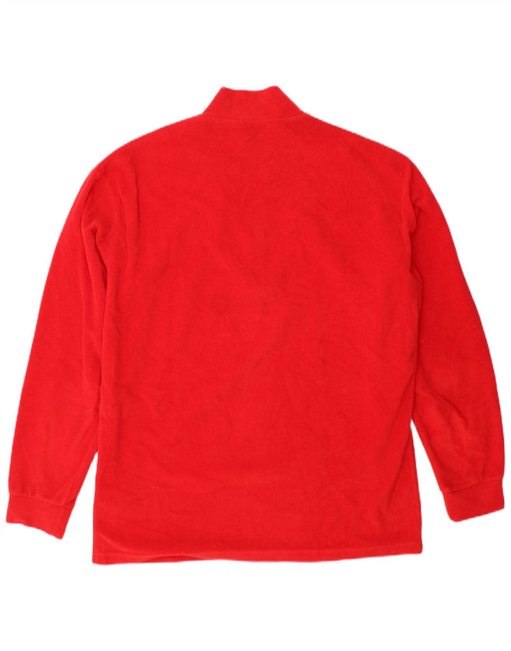 FILA Męski sweter polarowy z zamkiem błyskawicznym IT 54 XL, czerwony poliester